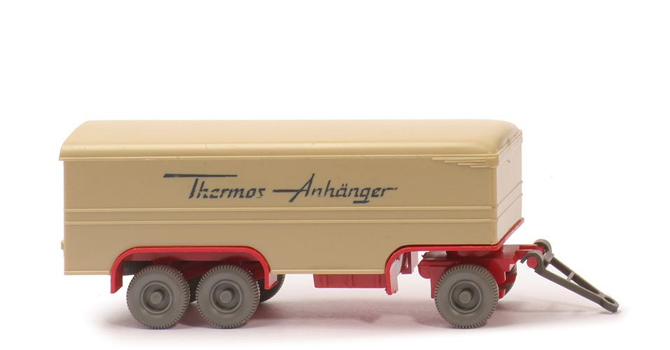 Thermos-Anhänger - Aufbau grünbeige, CH rot, BP WM ohne Kreis - 483/5d