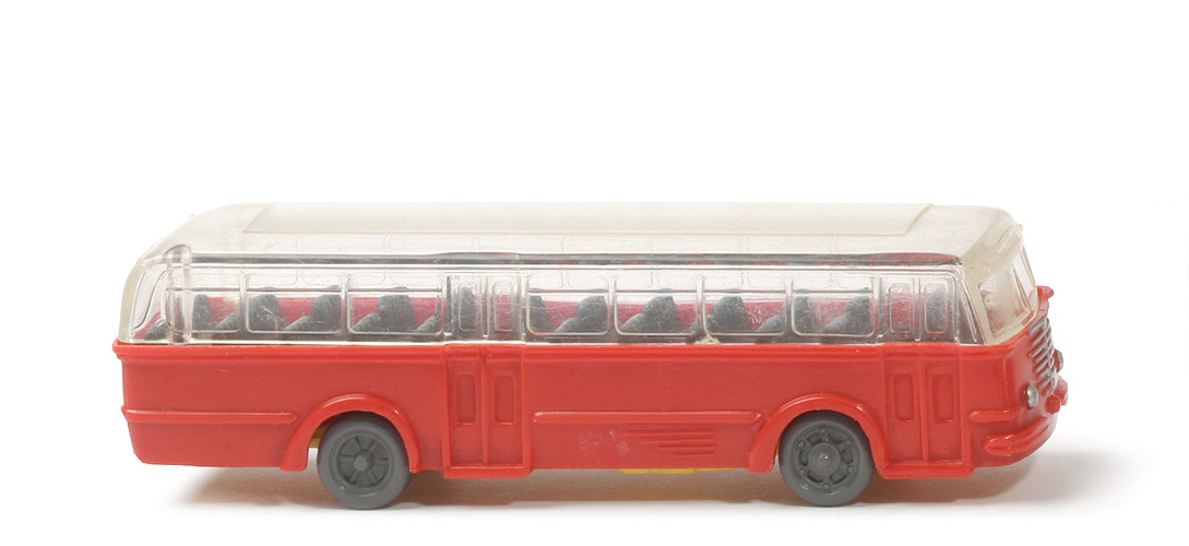 Büssing Trambus - alte Form, Fenster gerundet, blassrot, CH gelb - 720/2b