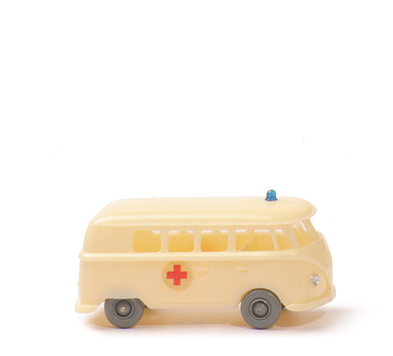 VW T1 Bus kl. Heckscheibe Rotkreuz - gelbelfenbein, Abziehbild - 320/10b