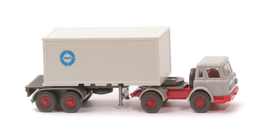 IH Container-Sattelzug 20 ft - IWT Druck, ZM silbergrau/rot - 525/6e