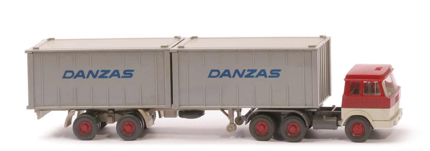 Hanomag-Henschel Container-Sattelzug - Danzas, 2 x 20 ft  platingrau - 521/11?