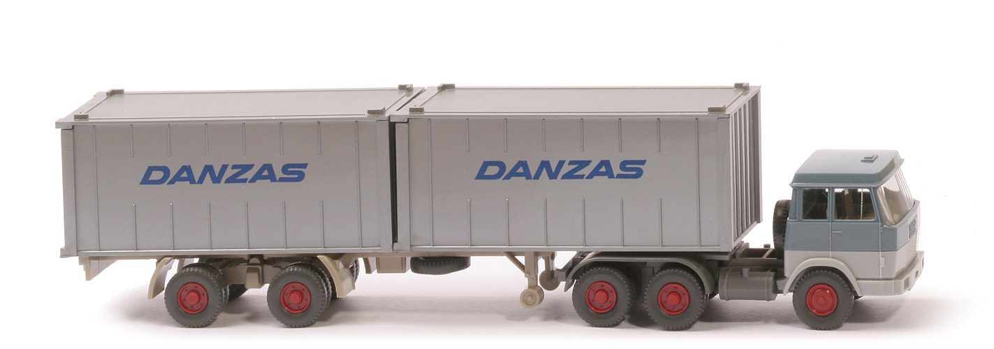 Hanomag-Henschel Container-Sattelzug - Danzas, 2 x 20 ft , silbern - 521/11?