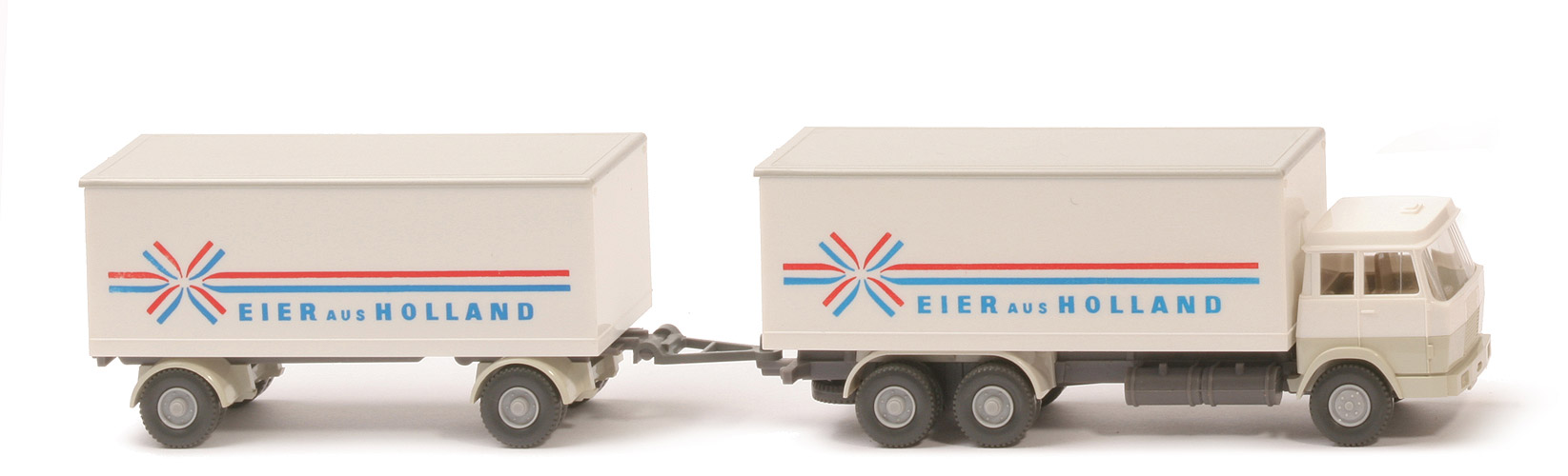 Hanomag Henschel Kofferlastzug - Eier aus Holland, FH weiß/perlweiß, Dach achatgrau - 440/8?