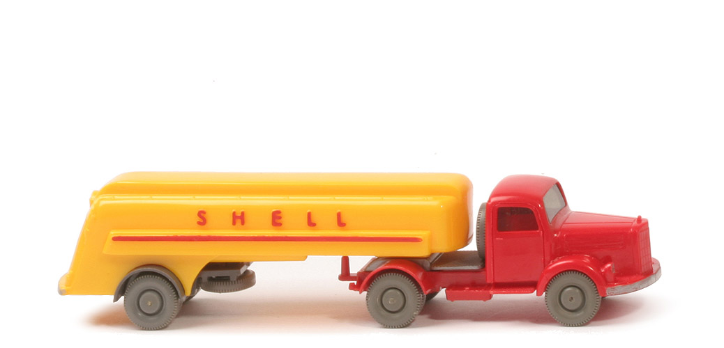 MB L 3500 S Alter Tanksattelzug - Shell, ZM rot - 800/21b
