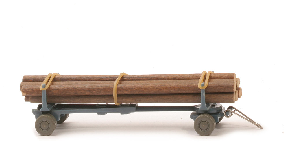 Langholzanhänger (Typ 1), BP WM - mattgraublau - 391/4a