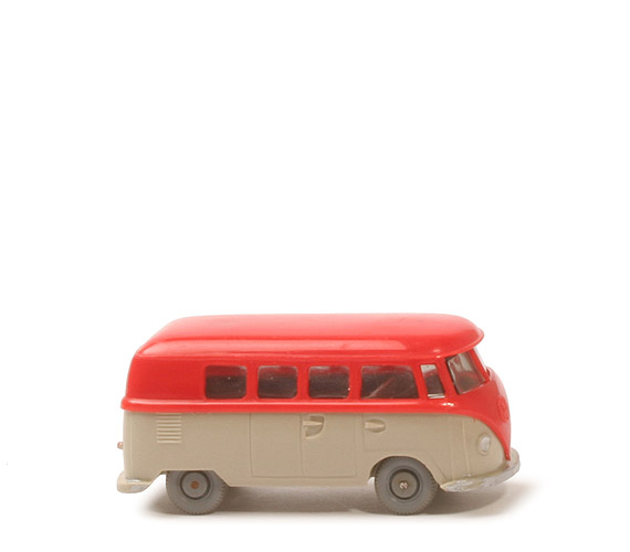 VW T1 Bus kl. Heckscheibe - orangerot/hellgelbgrau - 310/8d