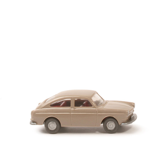 VW 1600 TL - graubeige, Haube eckig, m. IE - 43/2b