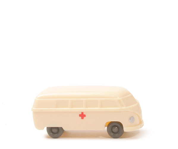 VW T1 Bus (Typ 3), Krankenwagen  - cremeweiß, ohne Blaulicht, Druck - 320/6c ~