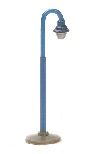 Bogenlampe - blaumetallic, Sockel mischgrau - 930/1a