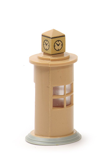 Telefonsäule - beige, Uhrzeit 01:50, BP WM - 970/2a