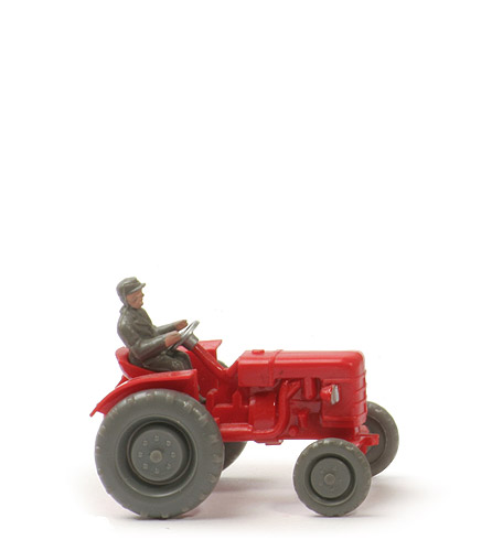 Fahr-Schlepper - rot, ohne Auspuff - 380/7