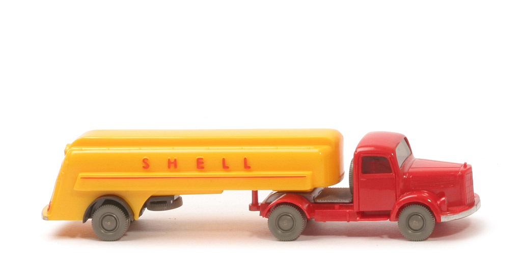MB L 3500 S Alter Tanksattelzug - Shell, ZM rot - 800/21a