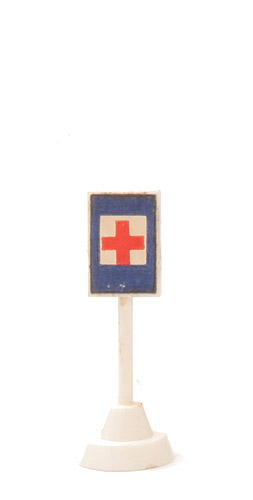 Verkehrszeichen (Typ 3) - Hinweis: Hilfsposten, hoher Sockel - 1000/4