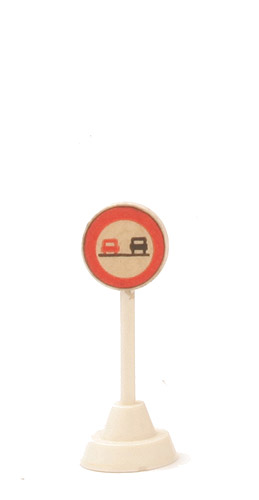 Verkehrszeichen (Typ 3) - Überholverbot, hoher Sockel - 1000/4