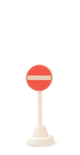 Verkehrszeichen (Typ 3) - Verbotene Einfahrt, hoher Sockel - 1000/4