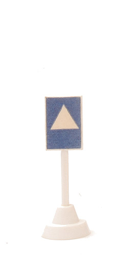 Verkehrszeichen (Typ 3) - Hinweis: Vorsichtszeichen, hoher Sockel - 1000/4