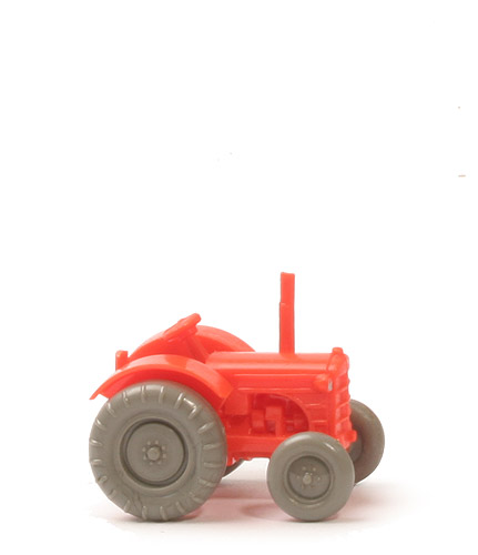 Trecker, breite Haube - leuchtorange, ohne Fahrer - 380/3b