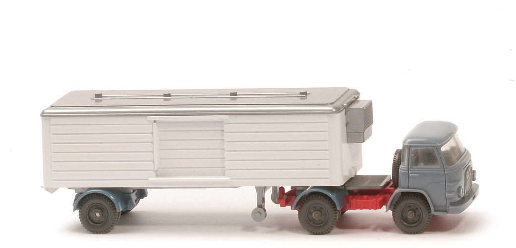 MAN 415 Kühlsattelzug - FH graublau, Aufl.-CH silbern - 520/31b