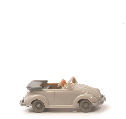 VW Käfer Cabrio mit Frontrahmen - (helles) braunelfenbein - 33/1g