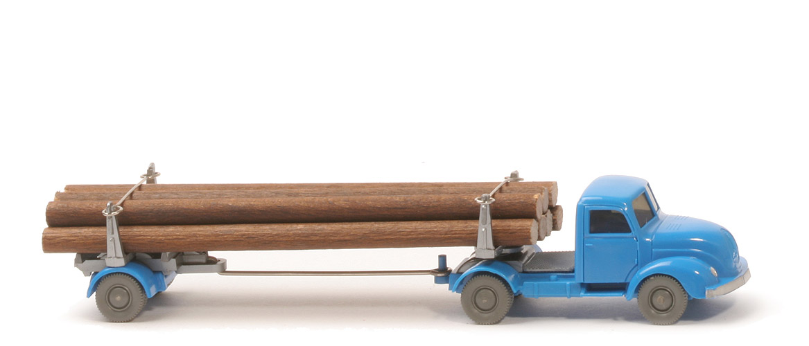 Magirus S 3500 Langholztransporter - FH, CH himmelblau - 390/1c