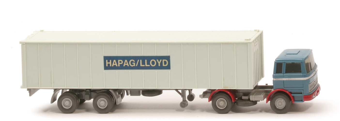 MB LPS 1620 Container-Sattelzug I - Hapag-Lloyd  hellazurblau / weinrot - 523/2 ?