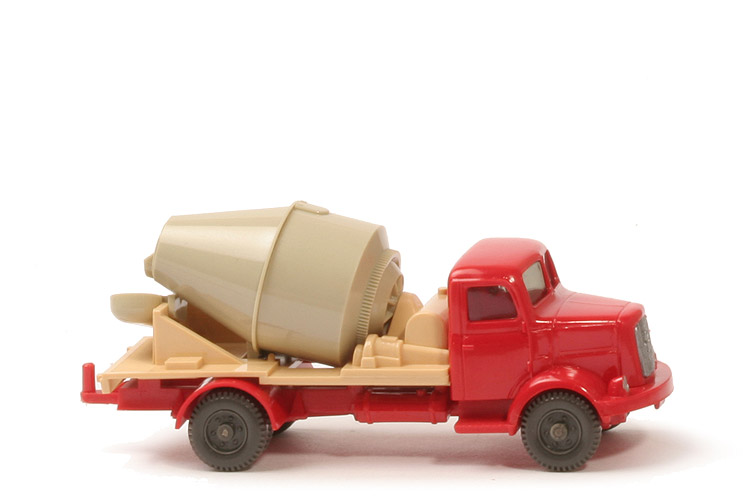 Henschel HS 100 Betontransporter - FH, CH rot, Tr. hellgelbgrau, Aufb. hellbeige - 532/9a