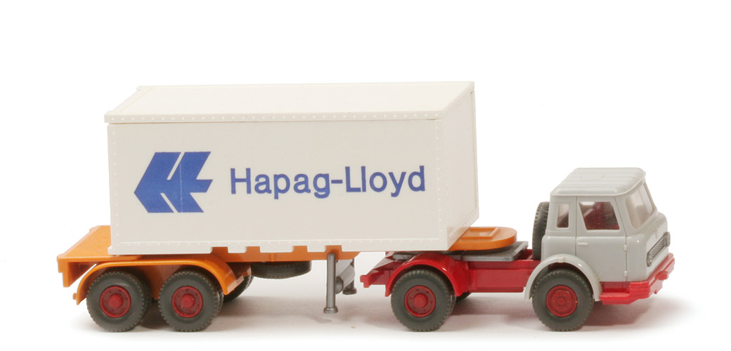 IH Container-Sattelzug 20 ft - Hapag-Lloyd neuer Container o. Nr. - Hapag-Lloyd 12