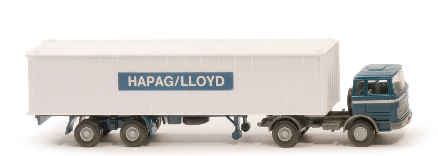 MB LPS 1620 Container-Sattelzug I - Hapag-Lloyd  ozeanblau / staubgrau - 523/2b