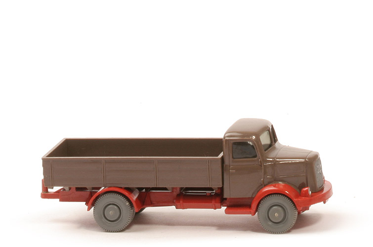 Henschel HS 100 Pritsche - FH, PR blassbraun, CH korallenrot - 414/2a
