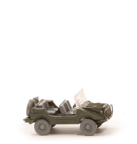 DKW Munga - mit Rückleuchten, mit Streben, olivgrün, IE basaltgrau - 124/4b