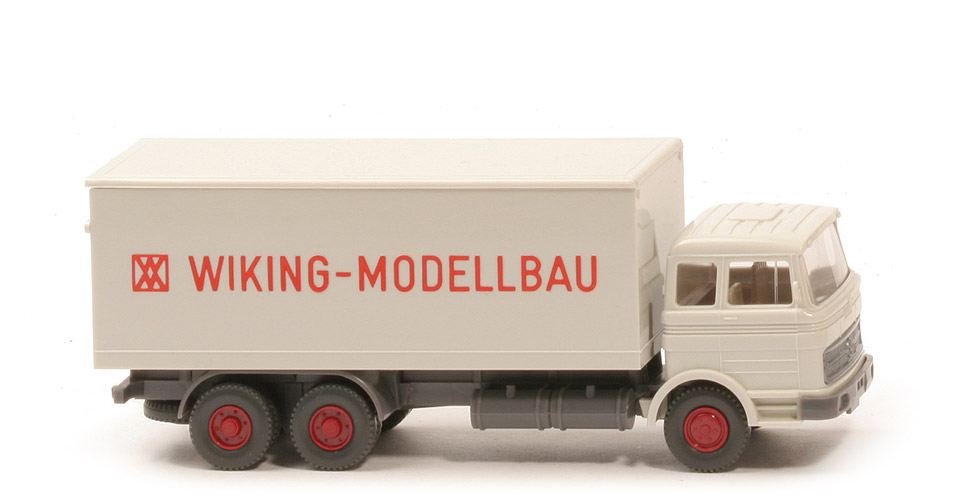 MB LP 2223 Koffer-LKW - WIKING-Modellbau, Schrift orangerot - Wiking (1) c
