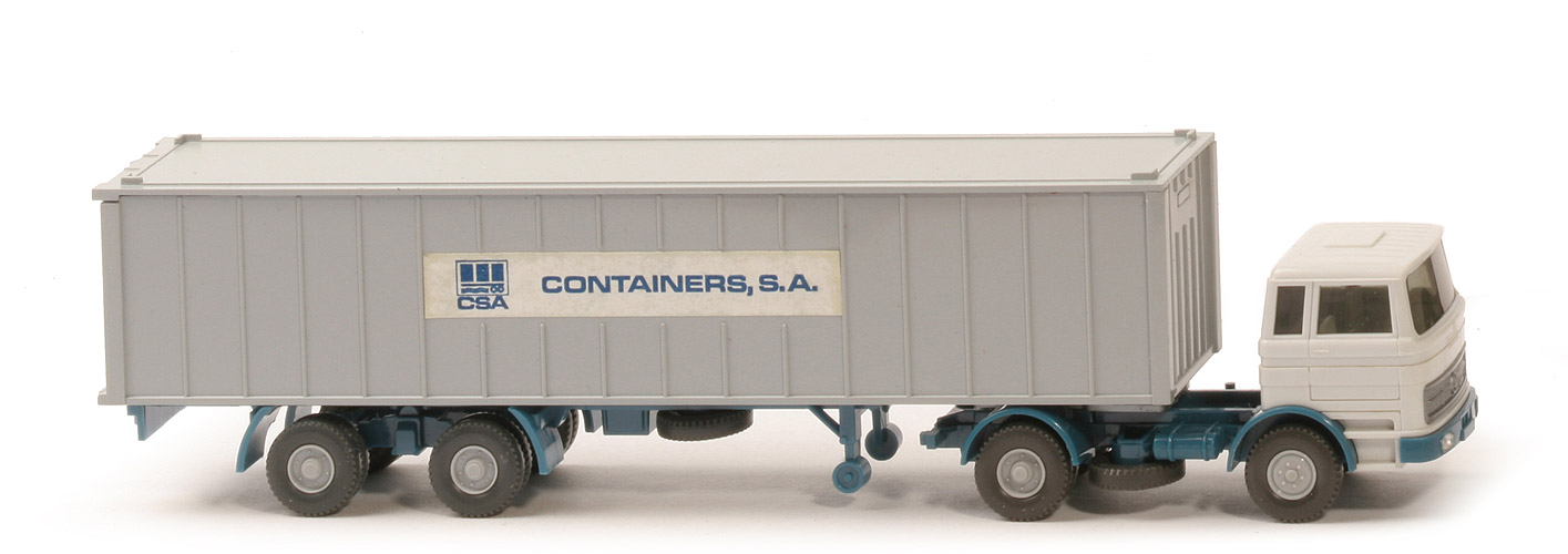 MB LPS 1620 Container-Sattelzug - CSA, 40 ft Cont. mit Aufkleber - Container SA
