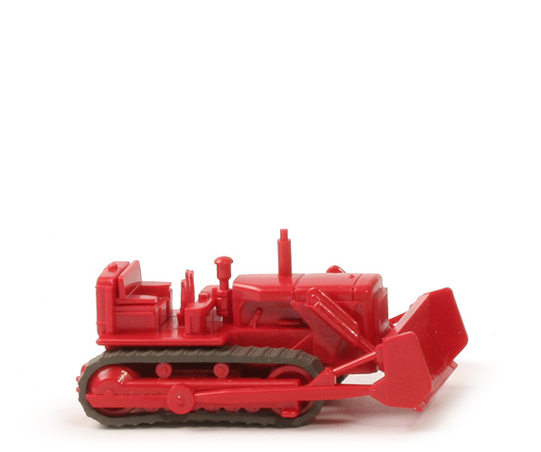 Planierraupe, Fleischmann - rot, Anbauteile incl. Räumschild rot - 655a/5b