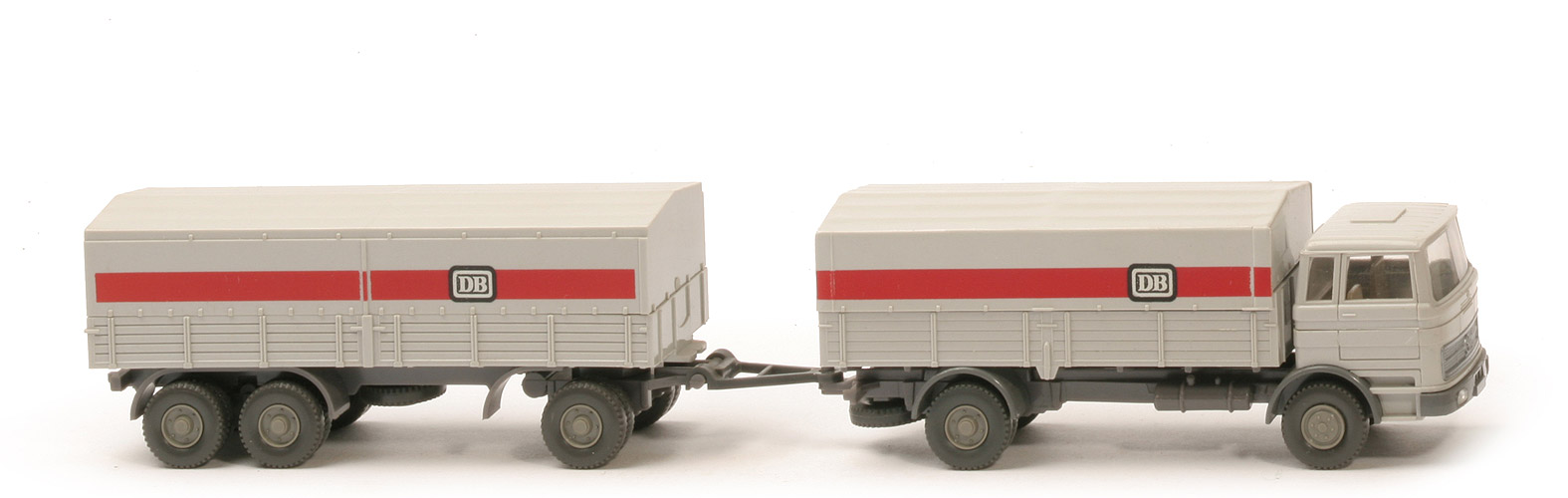 MB LP 1620 Lastzug  DB - lichtgrau / Streifen breit /Doppelreifen - 432/1b