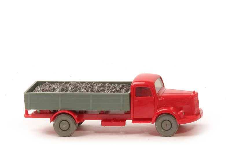 MB L 3500 Pritsche mit Kohlenladung - FH rot / PR dunkelresedagrün / CH rot - 430/14b
