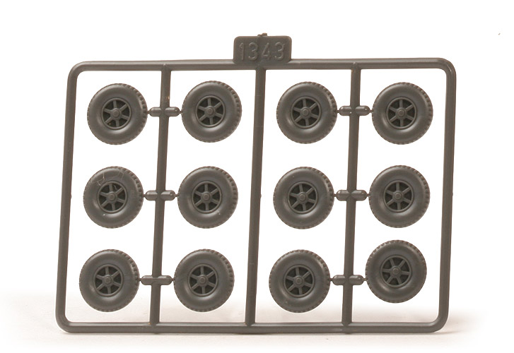 Räder mit Trilexfelgen - 12 Räder am Spritzling - 1343/1