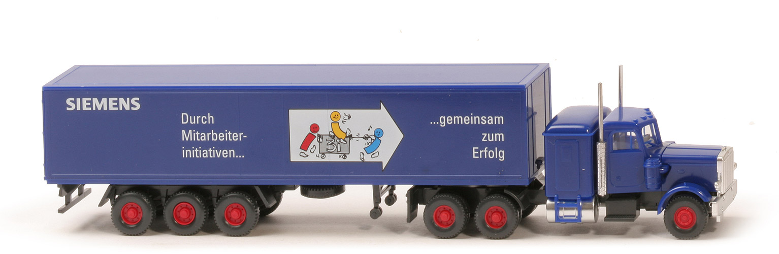 Peterbilt Koffer-Sattelzug - Siemens - 3 i - Siemens (64a)