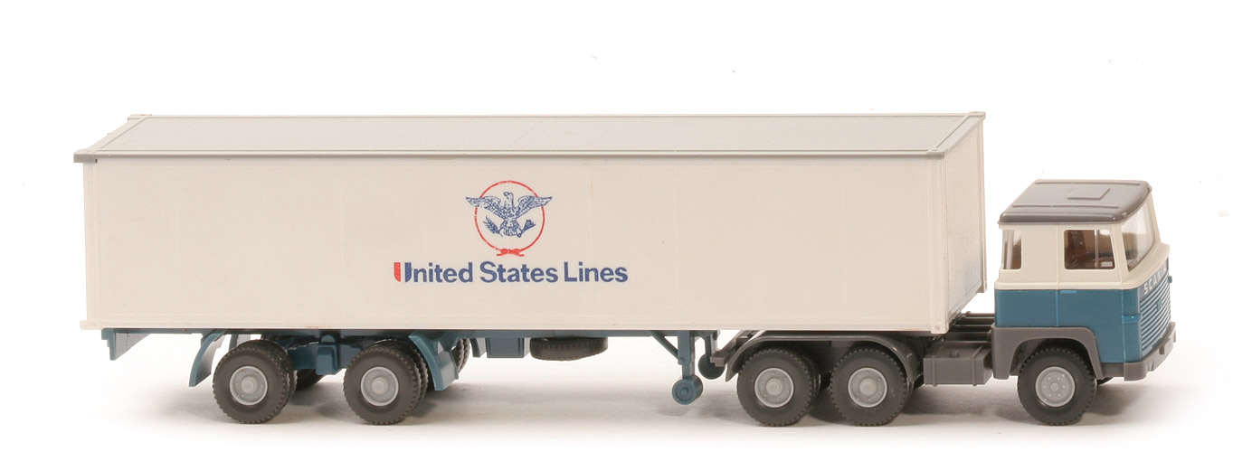 Scania 110  Container-Sattelzug - United States Lines - 520/35a