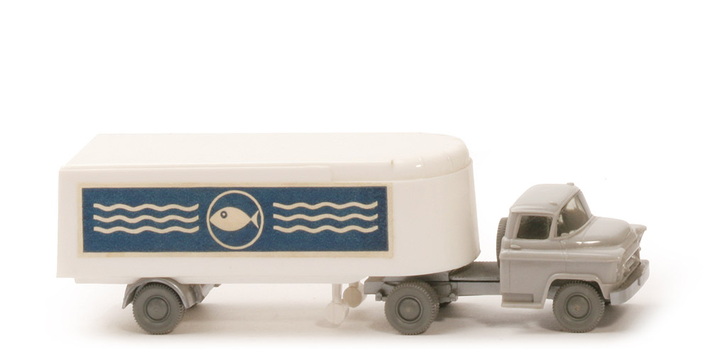 Chevrolet Kühlsattelzug - Fisch mit Welle, FH dunkelsilbergrau, Aufl. weiß - 521/3b