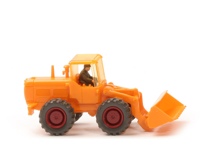 Hanomag Radlader - mit Schutzdach, glasiges orangegelb - 651/6a