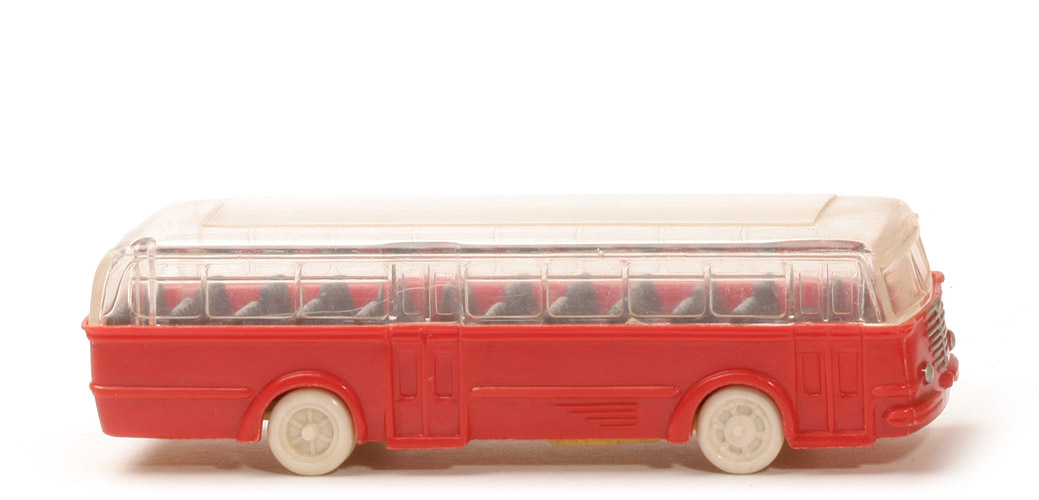 Büssing Trambus - alte Form, Fenster gerundet, blassrot, CH zinkgelb - 720/2b