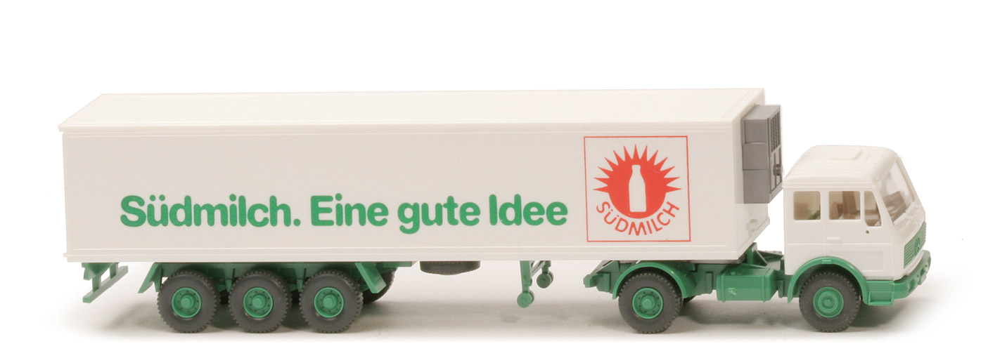 MB 1626 S Kühl-Koffersattelzug 2/3 - Südmilch (Messemodell) - 543/1 Messe