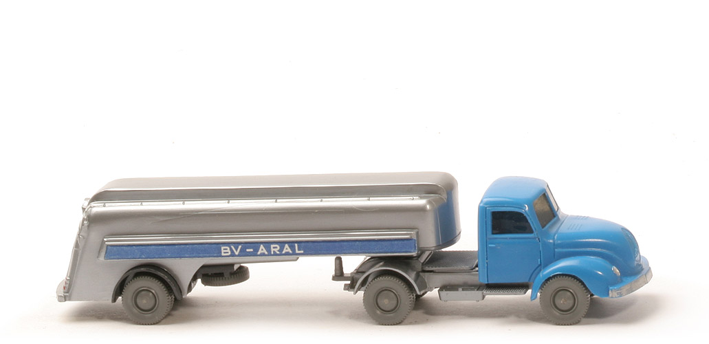Magirus S 3500 Alter Tanksattelzug - ARAL, ZM-Chassis silber - 801/7a