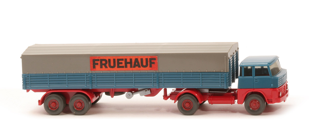 Henschel HS 14 Pritschen Sattelzug - Fruehauf - Fruehauf (2)