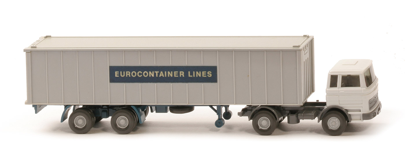 MB LPS 1620 Container-Sattelzug II - EUROCONTAINER LINES  altweiß/basaltgrau - 523/3 ?