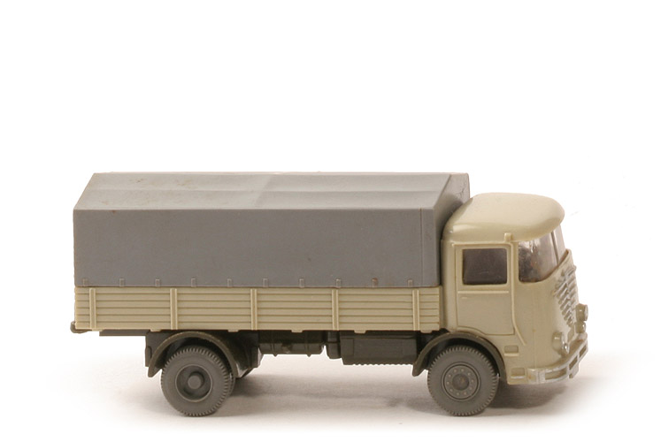 Büssing LU 7 - hellgelbgrau / olivgrün, m. Fahrer - 474/1e