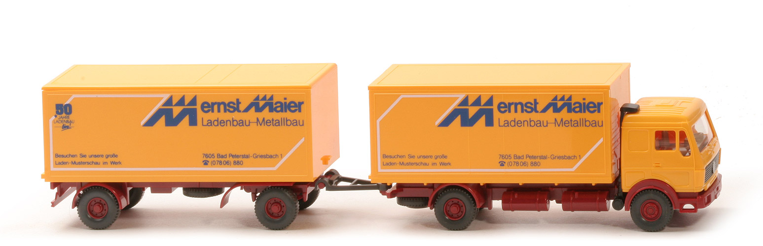 MB 1632 Kofferlastzug 2/2 - Maier Ladenbau - Werbemodell ohne Jubiläumshinweis "50 Jahre" - Maier, Peterstal (3)