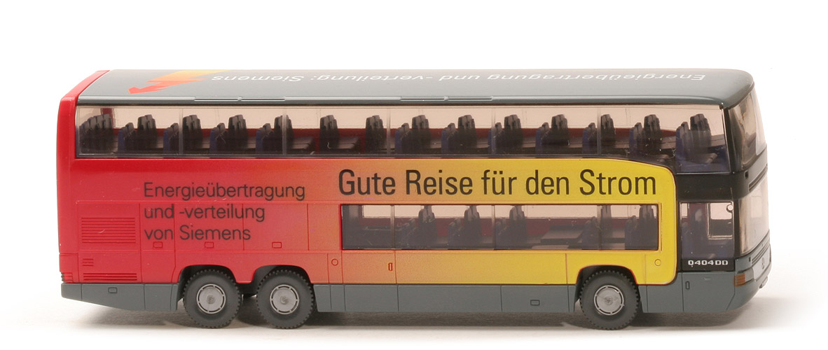 Reisebus MB O 404 DD - Siemens - Podestschachtel mit Werbebedruckung - Siemens (54)