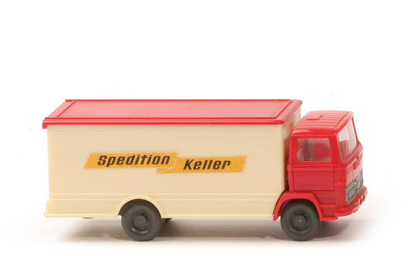 MB LP 1317 flacher Koffer - Keller, Seiten creme, Kofferprägung 43m - 436/16a