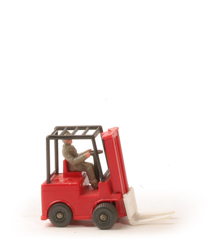Gabelstapler - rot, mit Gitterdach, BP 117 - 1170/4 ~